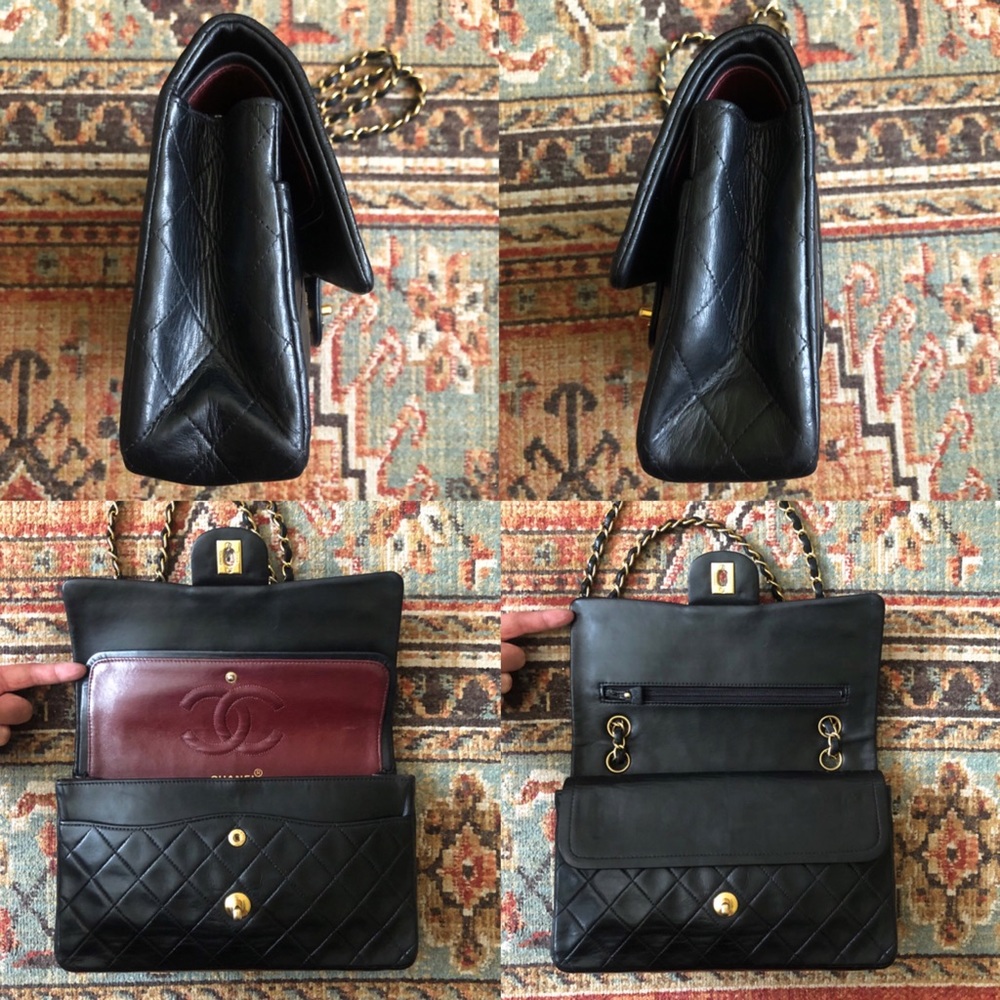 SOLD***Chanel Vintage Classic Medium Double Flap Bag - Picture 8 of 14